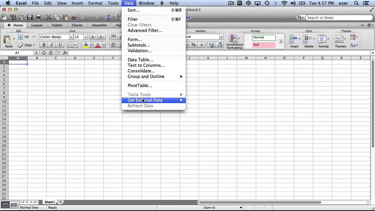 save one page of an excel workbook and share for mac